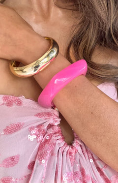 Bernie Pink Resin Bangle