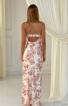 Maiah Yellow Bloom Maxi Dress