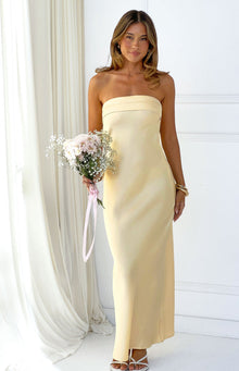 Maiah Yellow Maxi Dress
