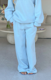 Pip Blue Mid Rise Slouch Fit Trackpants