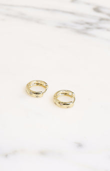 Stargazer Gold Diamante Star Hoop Earrings