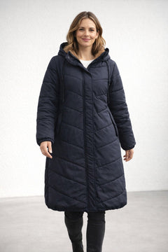 Abril | Parka Larga Acolchada Mujer con Capucha