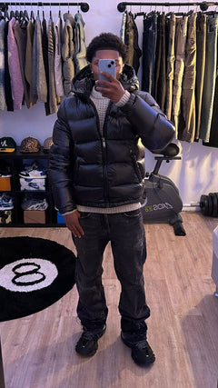 Adrián | Chaqueta de Plumas Hombre con Capucha Acolchada