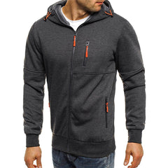 Adrián | Sudadera con Cremallera Hombre con Capucha Multibolsillos