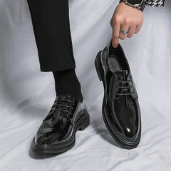 Adrián | Zapatos Derby de Charol Hombre Cordones Elegantes