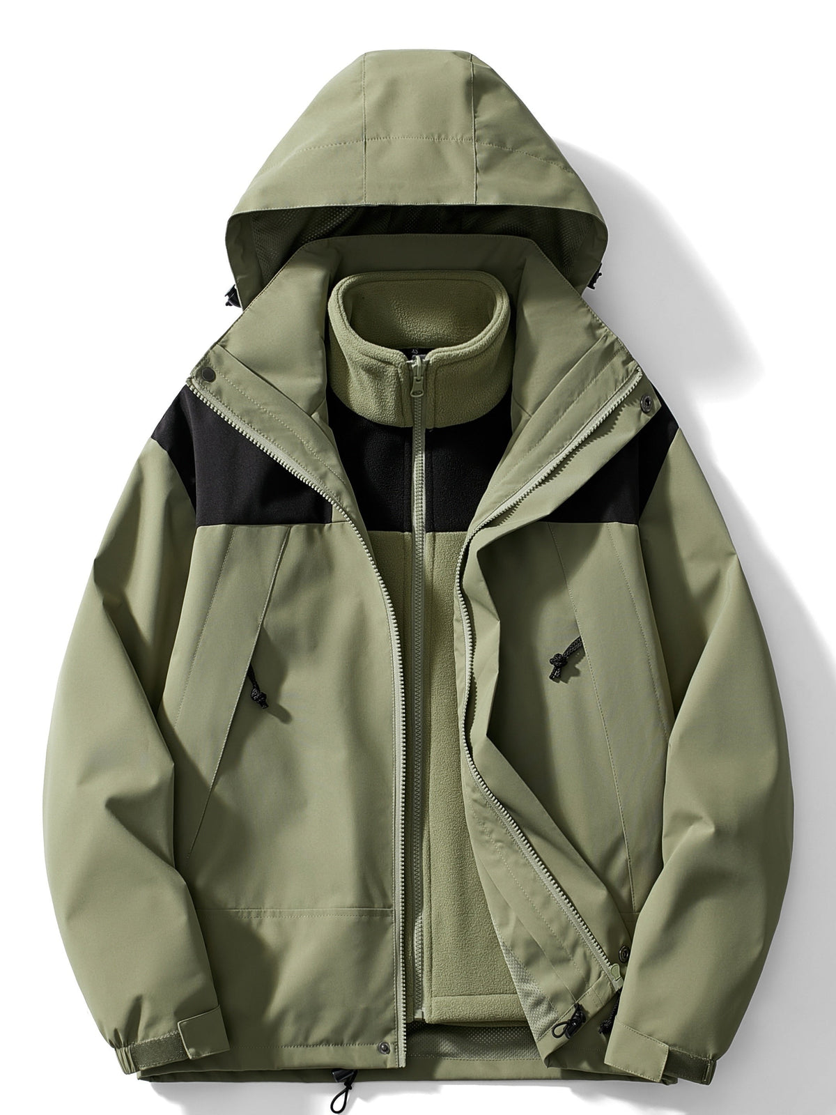 Adriana | Chaqueta Impermeable 3 en 1 con Forro Polar Mujer Capucha