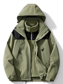 Adriana | Chaqueta Impermeable 3 en 1 con Forro Polar Mujer Capucha