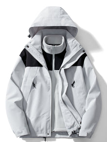 Adriana | Chaqueta Impermeable 3 en 1 con Forro Polar Mujer Capucha