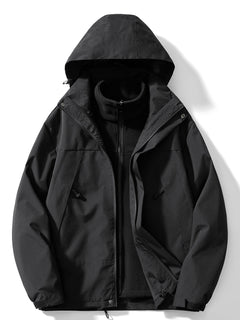 Adriana | Chaqueta Impermeable 3 en 1 con Forro Polar Mujer Capucha