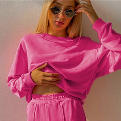 Aitana | Conjunto Chándal Mujer Sudadera Cuello Redondo Pantalón Ancho