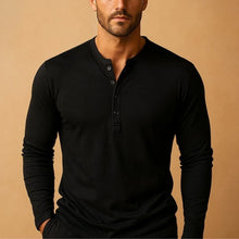 Aitor | Camiseta Henley de Manga Larga Hombre Slim Fit