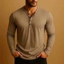 Aitor | Camiseta Henley de Manga Larga Hombre Slim Fit