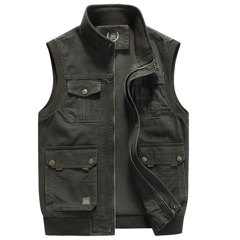 Aitor | Chaleco Militar Multipocket Hombre Cremallera