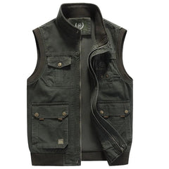 Aitor | Chaleco Militar Multipocket Hombre Cremallera