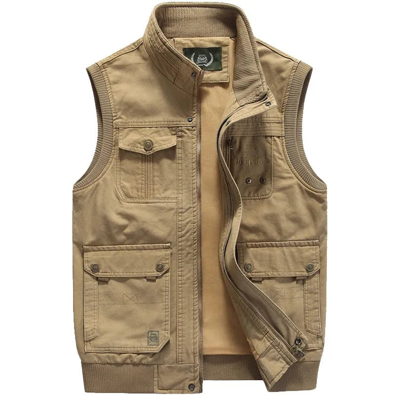 Aitor | Chaleco Militar Multipocket Hombre Cremallera