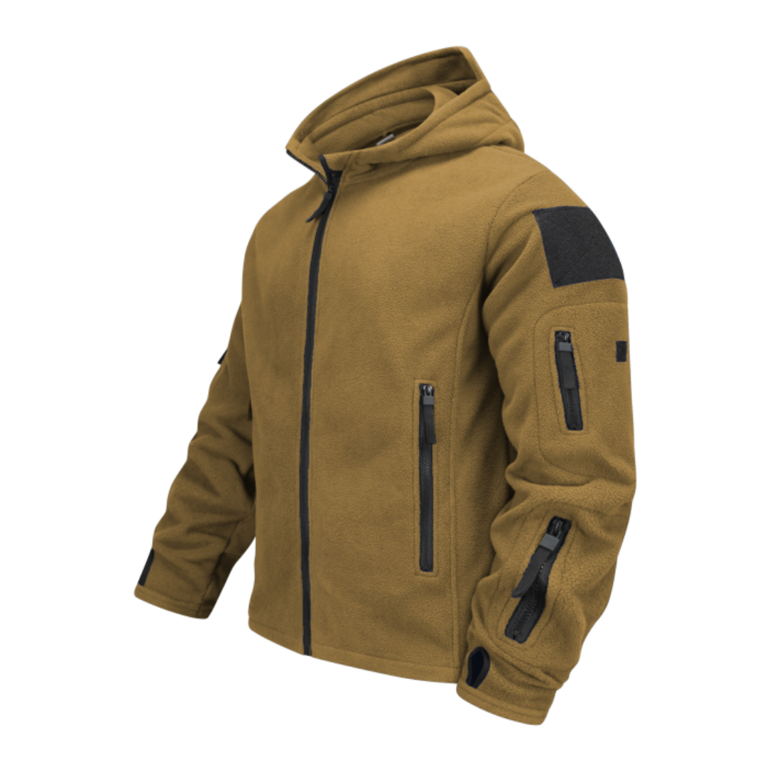 Aitor | Chaqueta Polar Hombre con Capucha Multibolsillos