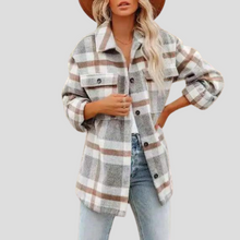 Alma | Sobrecamisa Mujer de Cuadros Oversize Manga Larga Bolsillos