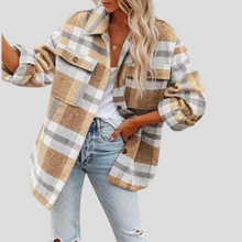 Alma | Sobrecamisa Mujer de Cuadros Oversize Manga Larga Bolsillos