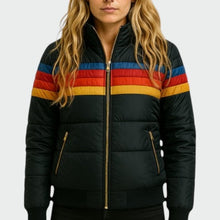Alma | Chaqueta Acolchada Impermeable Mujer Estampado Multicolor