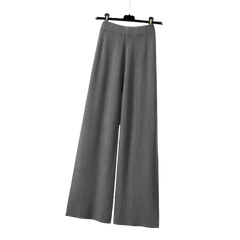 Alma | Conjunto de Punto Mujer 3 Piezas Chaleco Floral Pantalón Ancho
