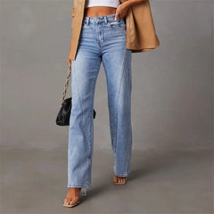 Alma | Jeans Mujer Pierna Ancha Cintura Alta