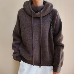 Alma | Jersey de Punto con Capucha Mujer Oversize Manga Larga