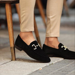 Álvaro | Mocasines de Ante Hombre Sin Cordones Hebilla