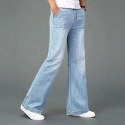 Álvaro | Vaqueros Anchos Hombre Flare Denim Pierna Acampanada