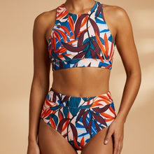Amaia | Bikini Deportivo Cintura Alta Mujer Estampado Tropical
