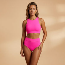 Amaia | Bikini Deportivo Cintura Alta Mujer Estampado Tropical