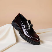 Andrés | Mocasines de Cuero con Hebilla Hombre Suela Track