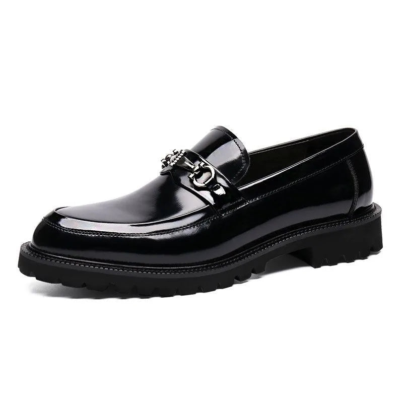 Andrés | Mocasines de Cuero con Hebilla Hombre Suela Track