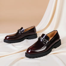 Andrés | Mocasines de Cuero con Hebilla Hombre Suela Track
