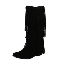 Ariadna | Botas Camperas Mujer Caña Alta con Flecos