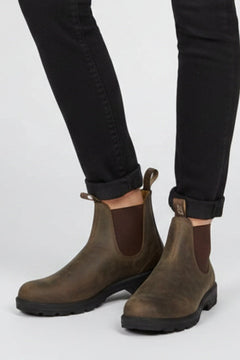 Ariadna | Botas Chelsea de Piel Mujer Slip-On Suela Gruesa