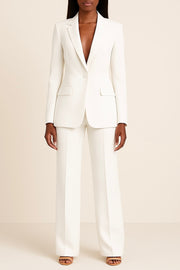Ariadna | Conjunto de Chaqueta Americana Mujer Blazer Pantalón Pierna Ancha