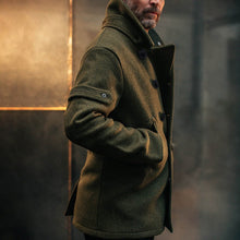 Arnau | Abrigo de Paño Hombre Doble Botonadura Peacoat Cuello Alto