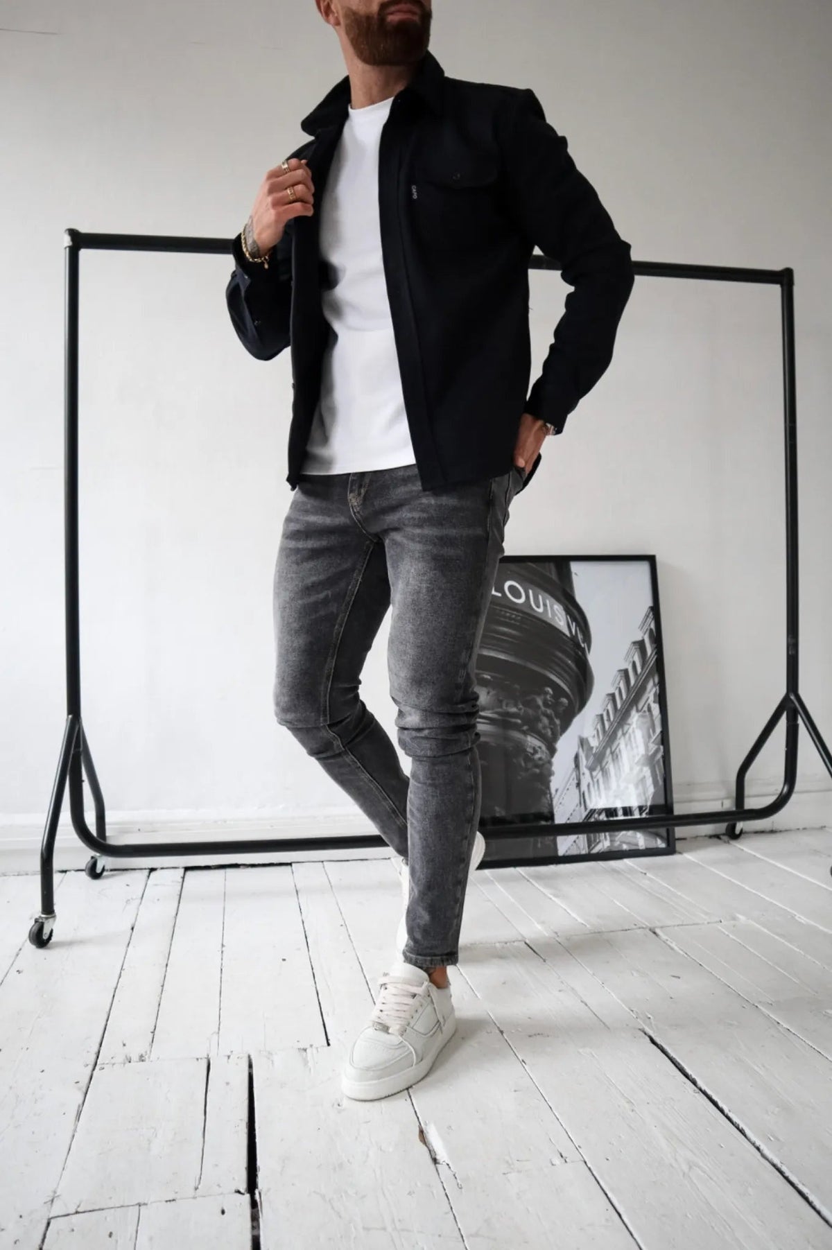 Arnau | Camisa Vaquera Hombre Manga Larga Bolsillos