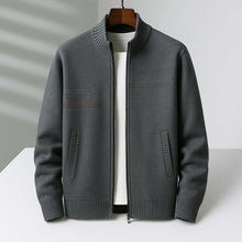 Arnau | Chaqueta de Cachemira con Cremallera Hombre Cuello Alto Estampado Geométrico
