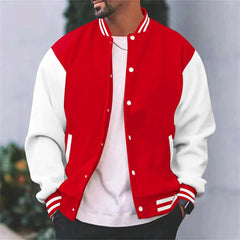 Arnau | Varsity Jacket Hombre Bicolor Botones a Presión