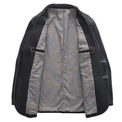 Arturo | Chaqueta Vaquera de Denim Hombre Blazer Cuello Solapa