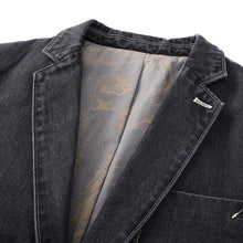 Arturo | Chaqueta Vaquera de Denim Hombre Blazer Cuello Solapa