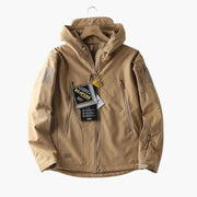 Asier | Chaqueta Softshell Hombre con Capucha Táctica Multipocket