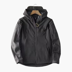 Asier | Chaqueta Softshell Hombre con Capucha Táctica Multipocket