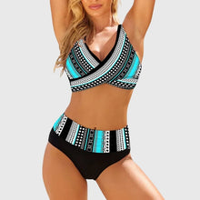 Beatriz | Bikini Cruzado Estampado Mujer Cintura Alta
