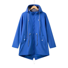Beatriz | Chubasquero Impermeable Mujer con Capucha Cordón Ajustable