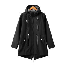 Beatriz | Chubasquero Impermeable Mujer con Capucha Cordón Ajustable