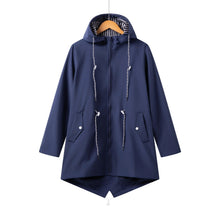 Beatriz | Chubasquero Impermeable Mujer con Capucha Cordón Ajustable