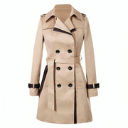 Beatriz | Trench Coat Doble Botonadura Mujer Cuello Solapa