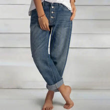 Berta | Jeans Mujer Baggy Cintura Alta Botones
